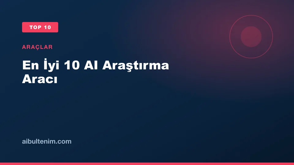En İyi 10 AI Araştırma Aracı kapak görseli
