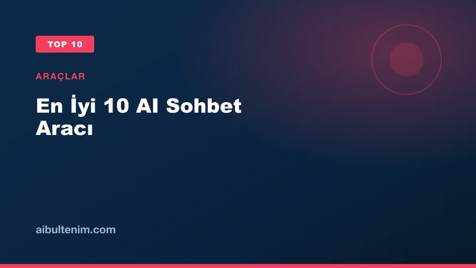 En İyi 10 AI Sohbet Aracı kapak görseli